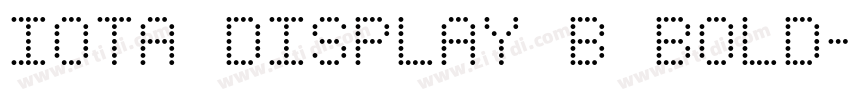 Iota Display B Bold字体转换 Iota Display B Bold字体转换